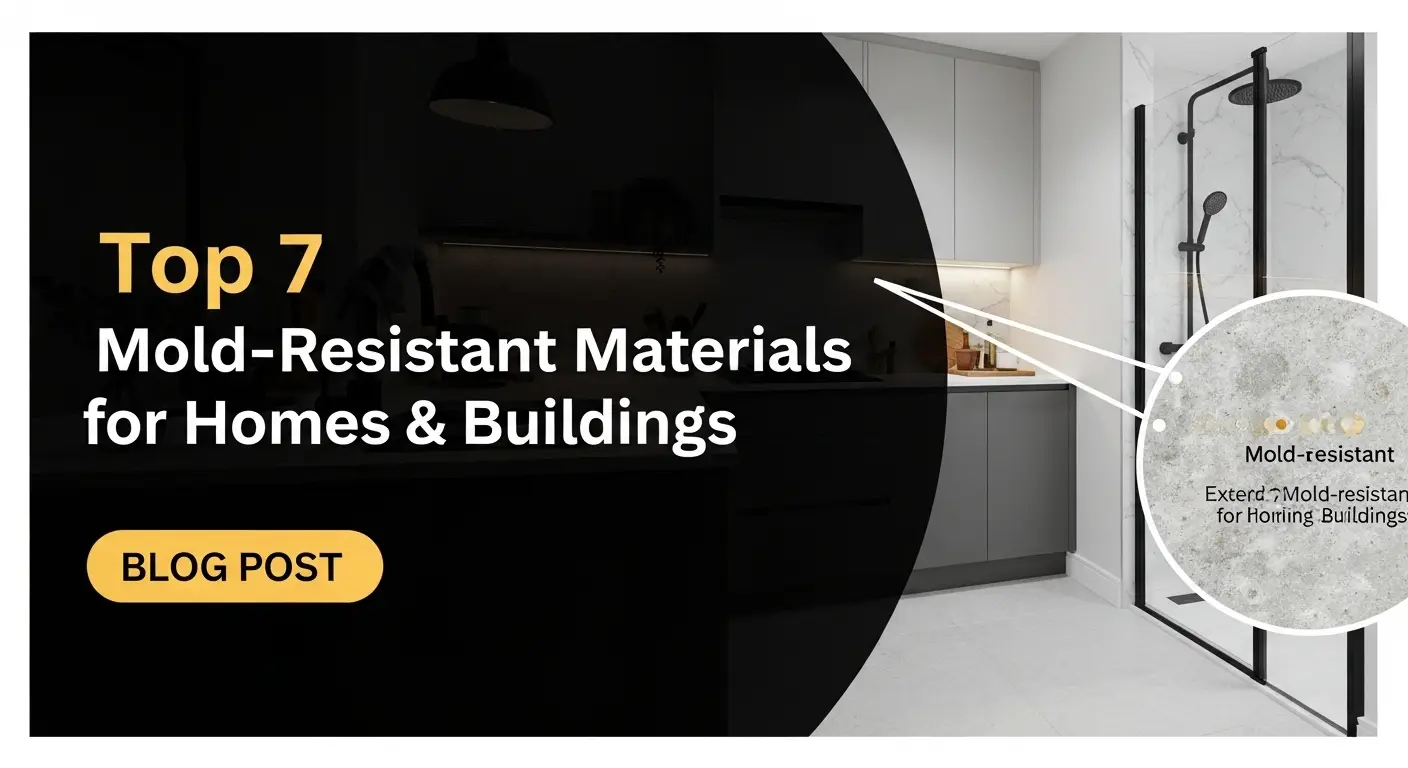 Top 7 Mold-Resistant Materials for Homes & Buildings
