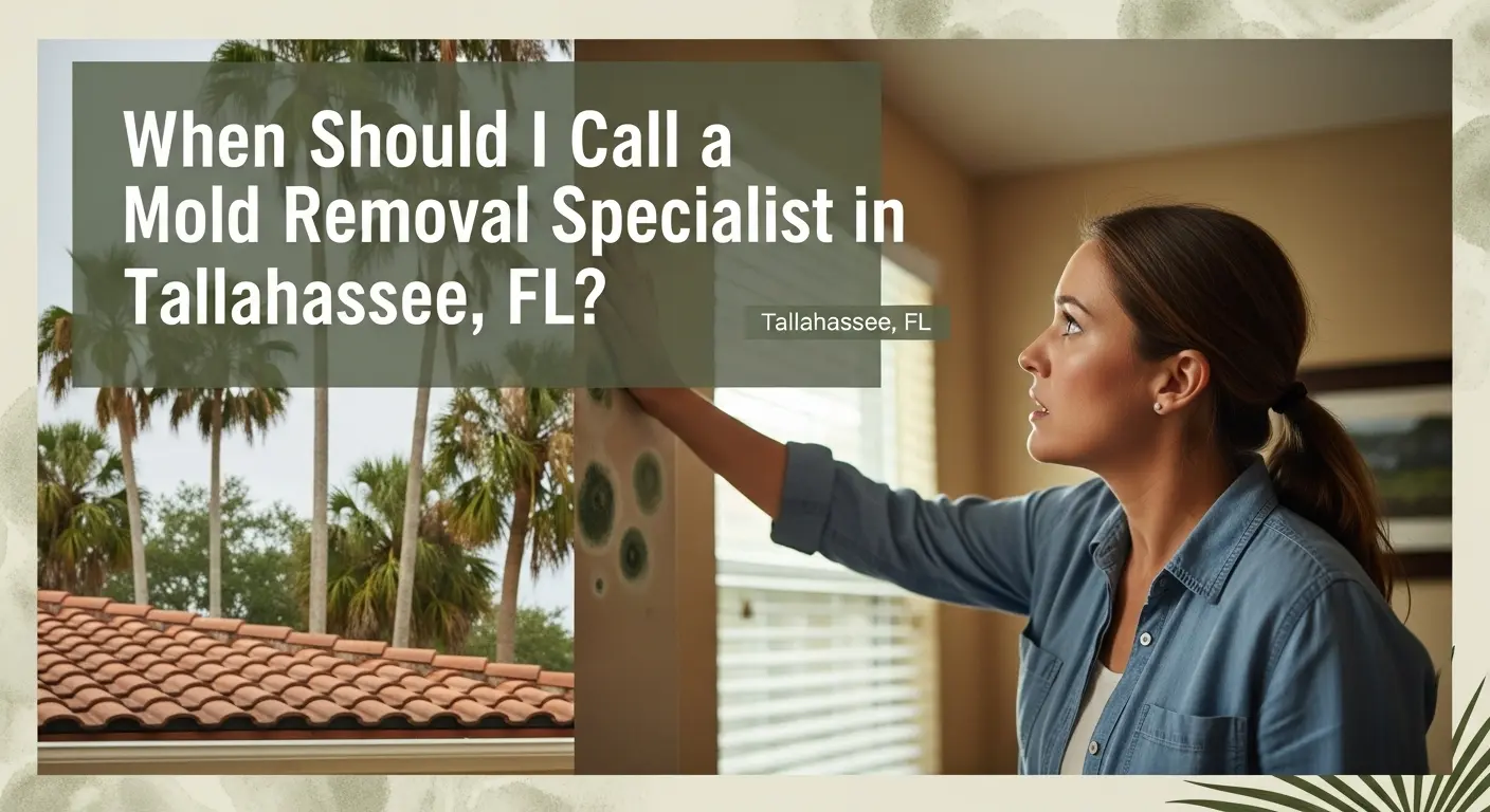 When Should I Call A Mold Removal Specialist in Tallahassee, FL?