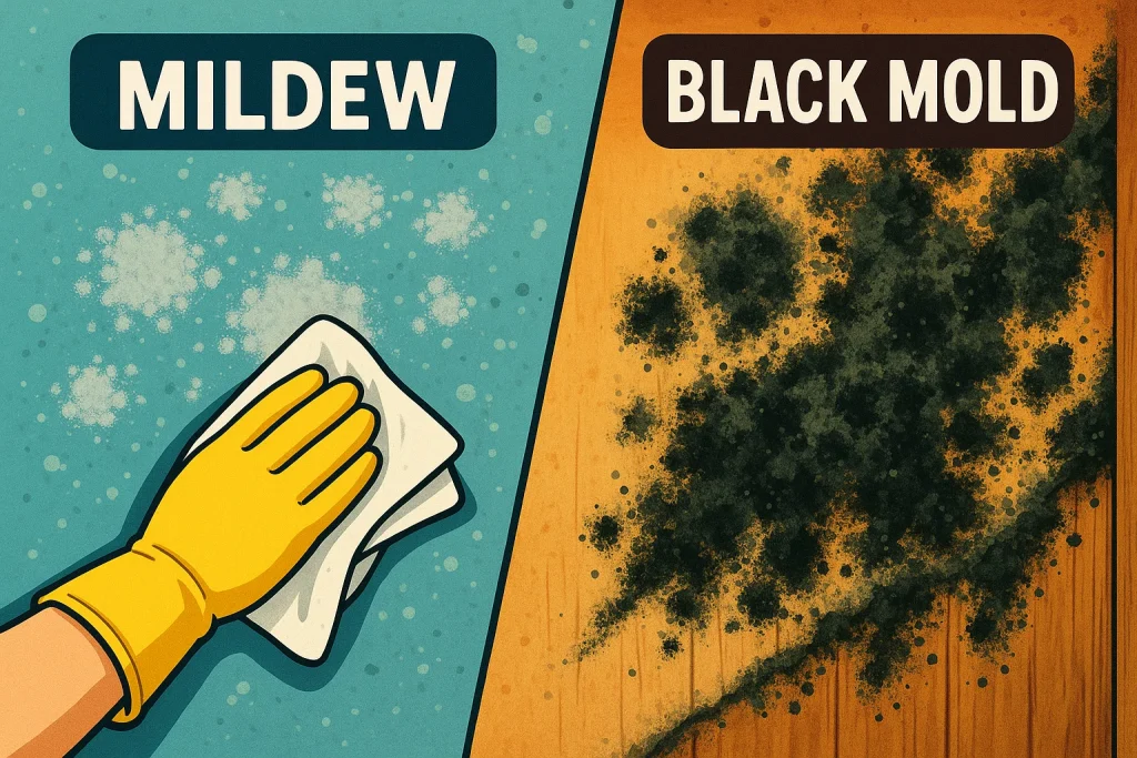 black mold vs moldew